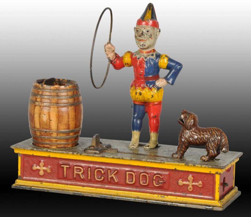 Appraisal: Cast Iron Trick Dog Mechanical Bank Description Manufactured by Shepard