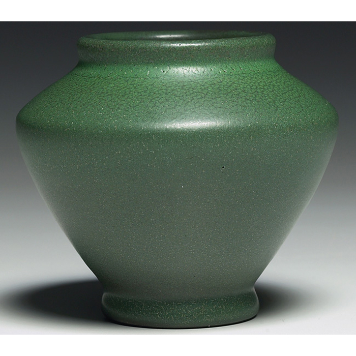 Appraisal: Van Briggle vase ca flaring shape under a green matt