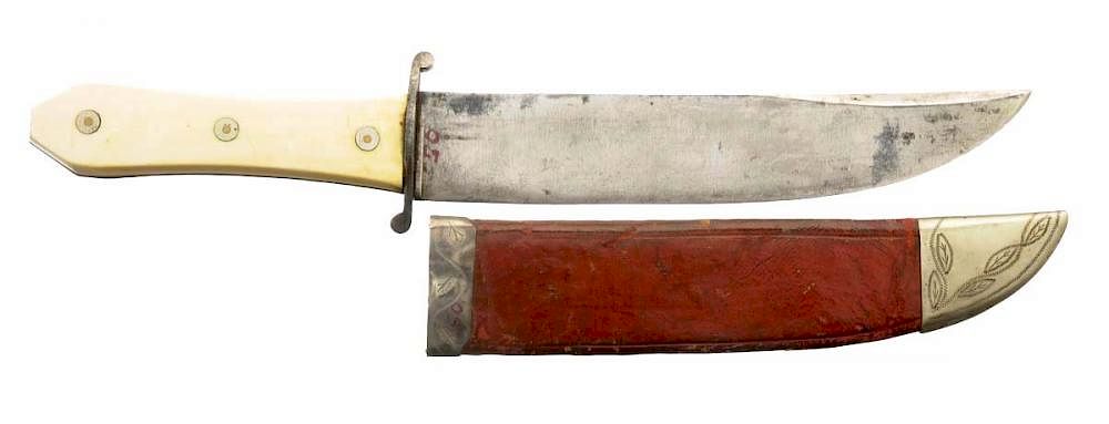 Appraisal: Rare Washington D C Bowie Knife Signed Lamb This is