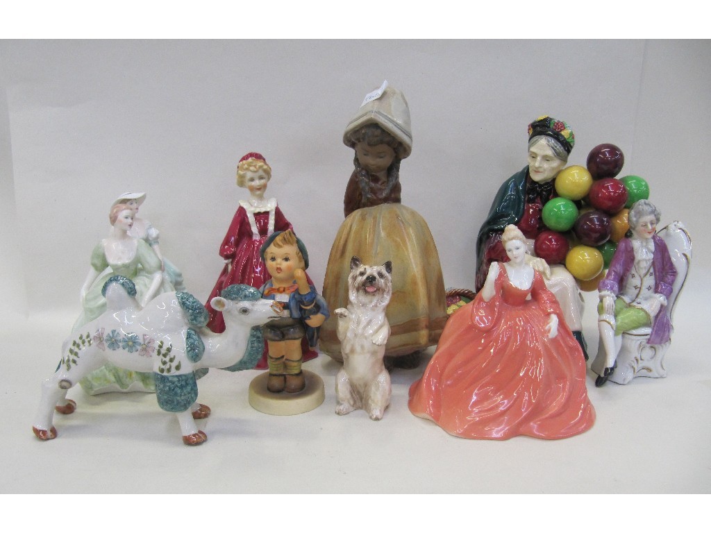 Appraisal: Lladro figure 'Lonely Girl' Royal Doulton 'The Old Balloon Seller'