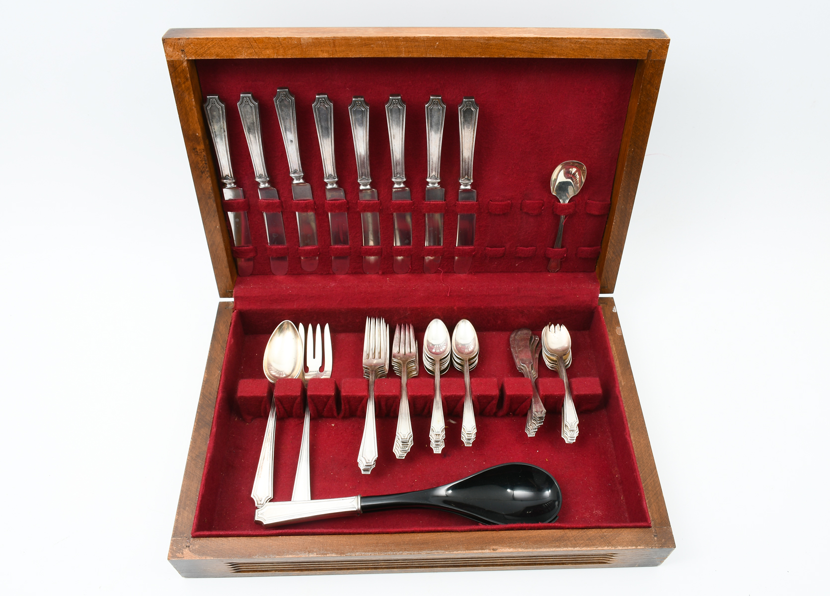 Appraisal: PC WHITING ''KING ALBERT'' STERLING FLATWARE Approx Troy ounces Comprising