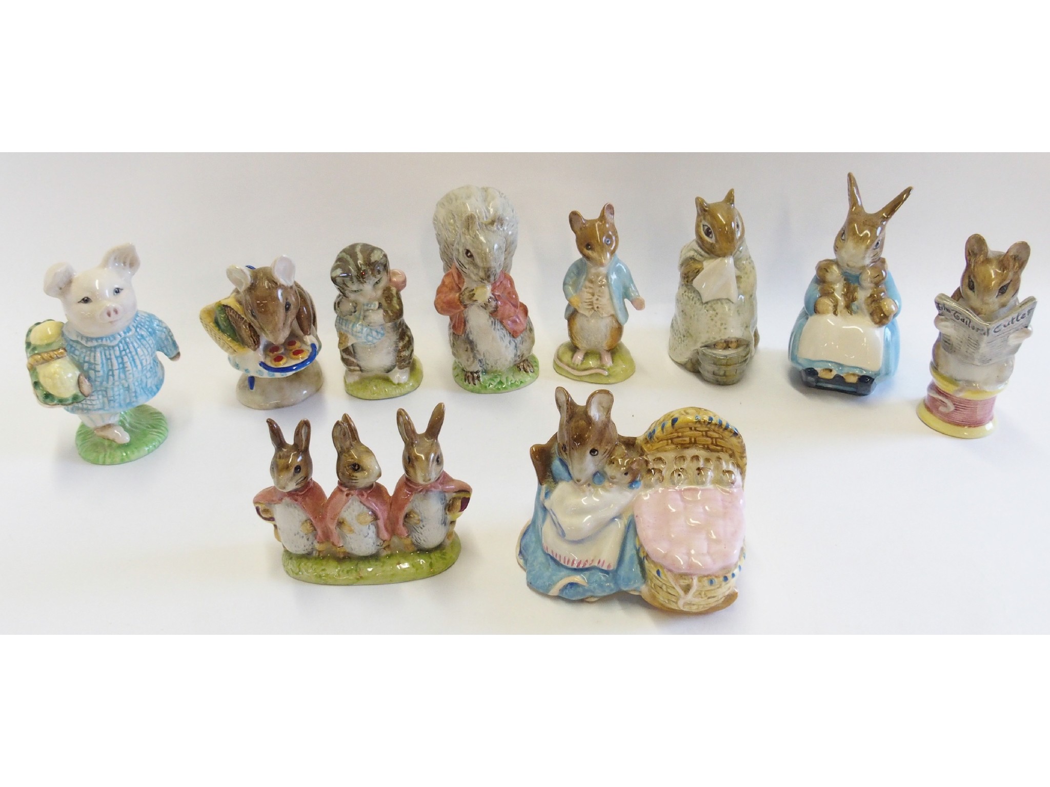 Appraisal: Ten Beswick Beatrix Potter pottery figures