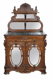 Appraisal: American Rococo Revival buffet attributed to J J W Meeks