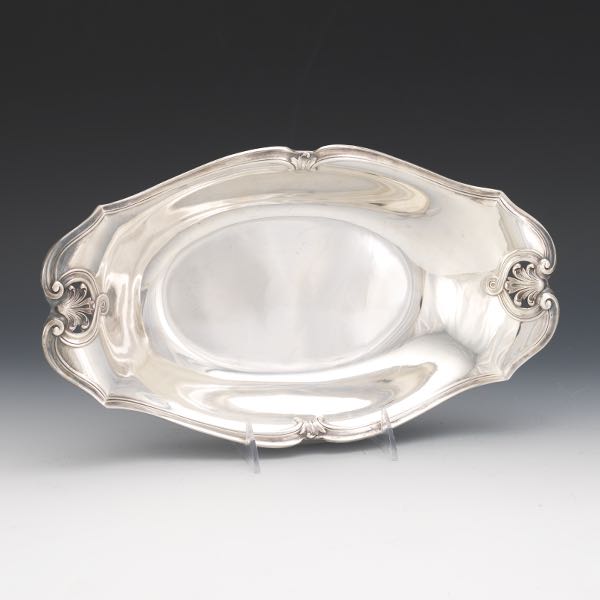 Appraisal: CHRISTOFLE SILVER PLATED DISH x x Ovoid dish with serpentine