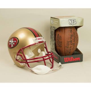 Appraisal: Bill Walsh Autographed Full Size Helmet Ball Bill Walsh autographed