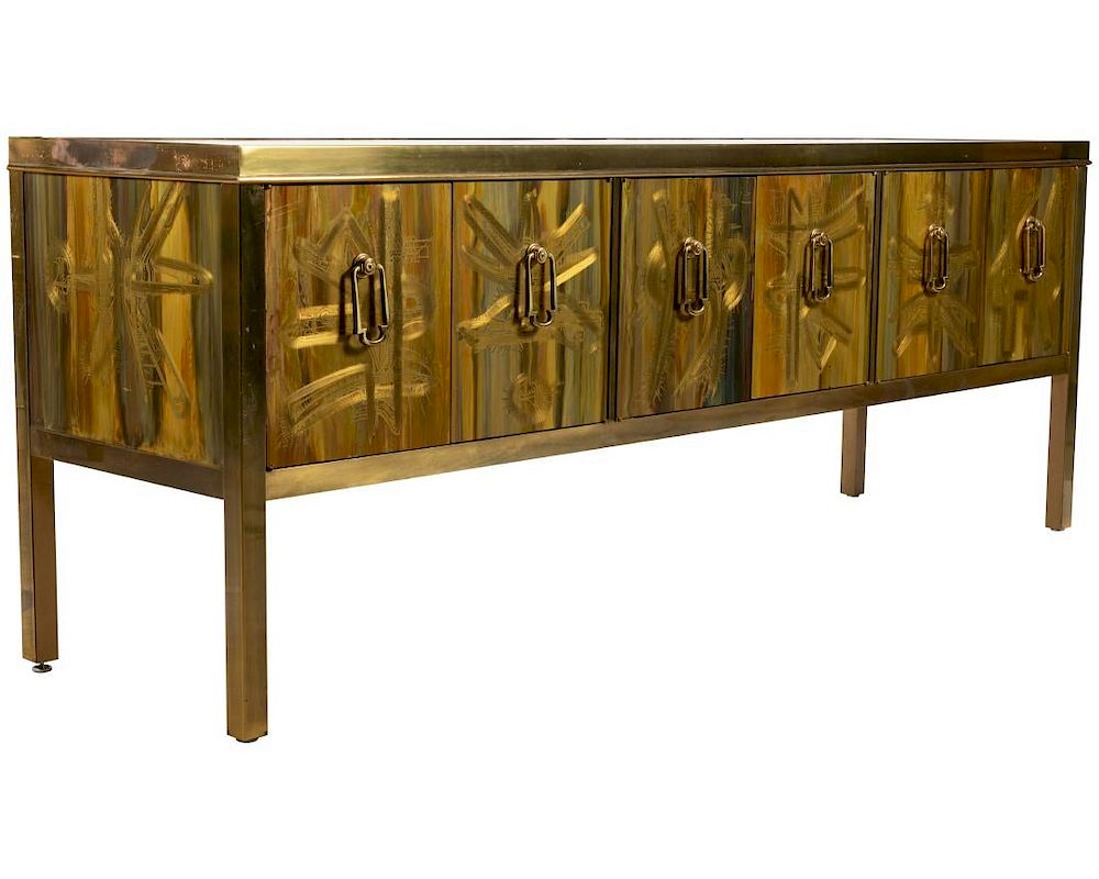 Appraisal: Bernhard Rohne - Mastercraft - Credenza Description - Bernhard Rohne