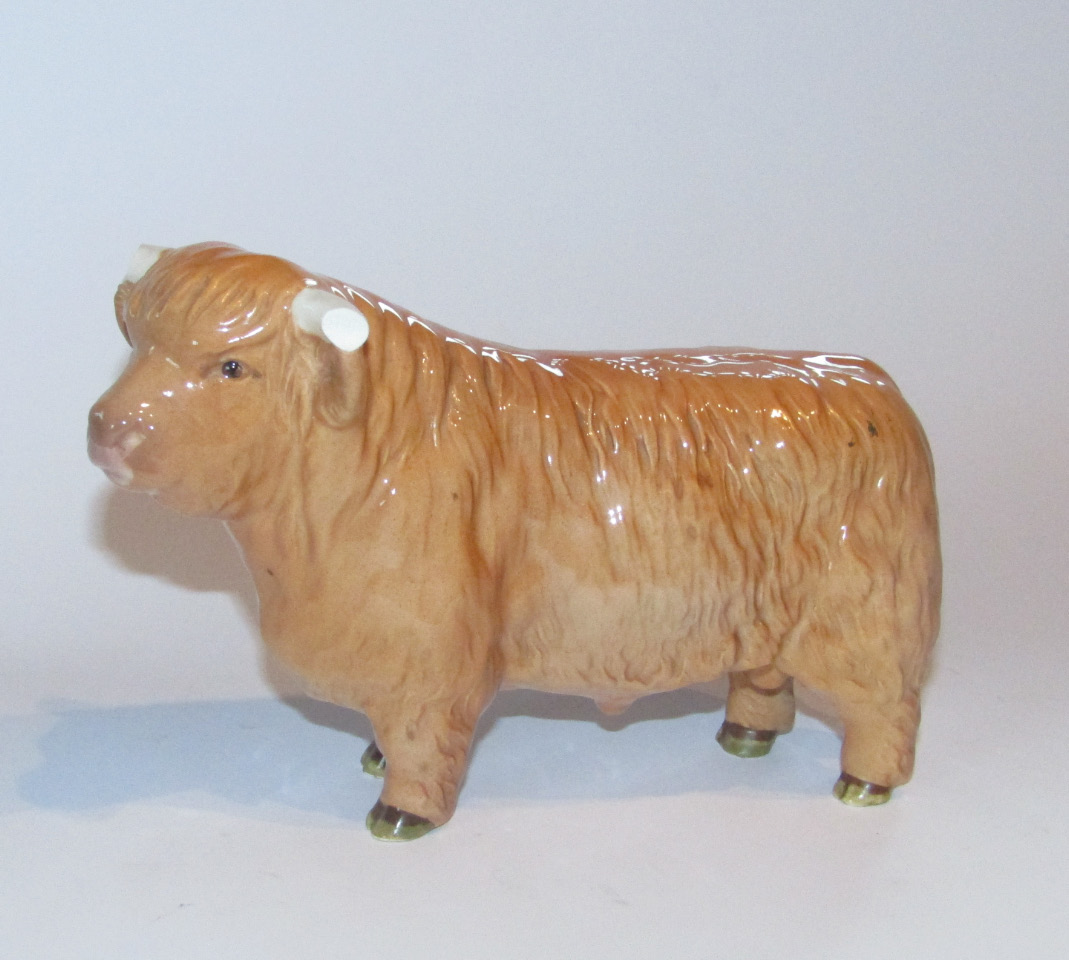 Appraisal: A thC Beswick pottery Highland bull cm high AF