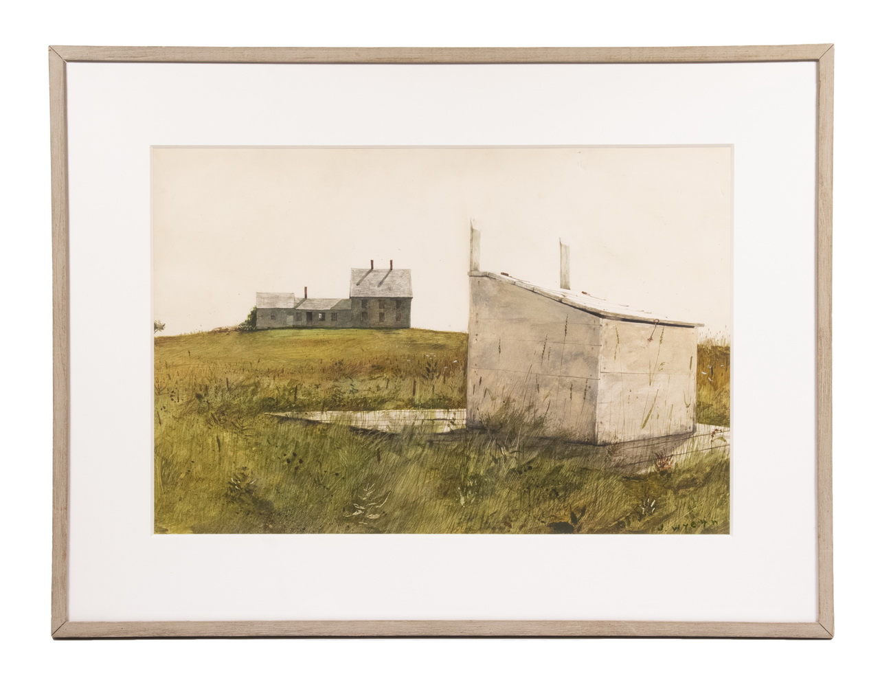 Appraisal: JAMIE WYETH PA ME DE - Olsen's watercolor gouache on