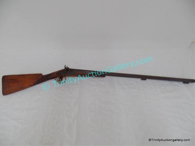 Appraisal: Antique ca Black Powder Dbl Barrel Shotgun Produced by an