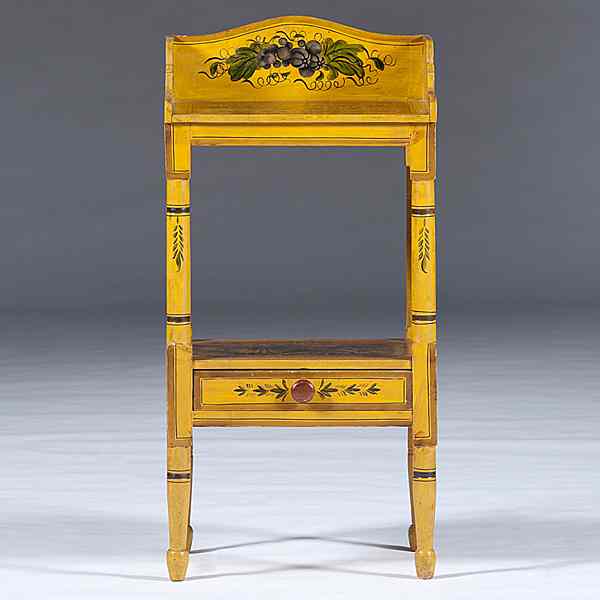 Appraisal: New England Painted Wash Stand New England possibly Maine early