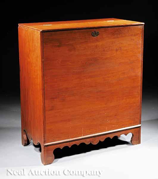 Appraisal: An American Late Federal Cherrywood Storage Chest early th c