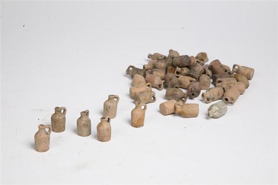 Appraisal: GROUP OF MINIATURE JUGS Summit County Ohio early th century