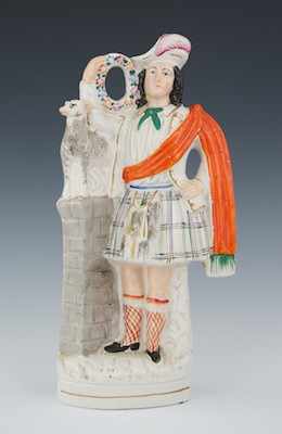 Appraisal: A Large Staffordshire Highlander of Peace Figurine Early th Century