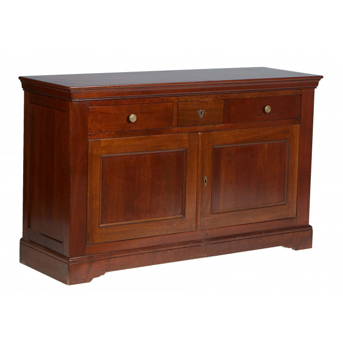 Appraisal: French Provincial Louis Philippe Carved Cherry Sideboard early th c