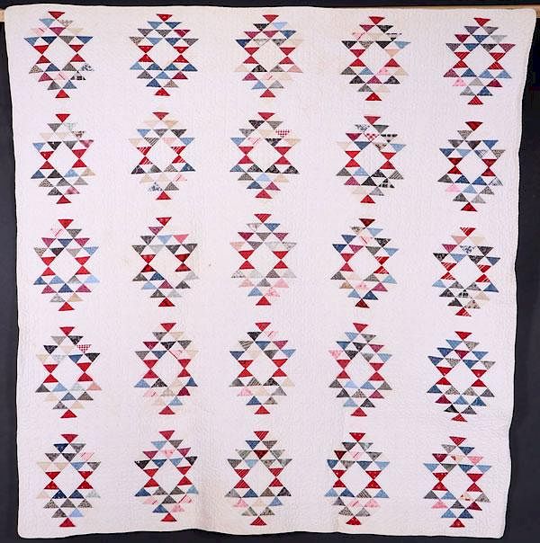 Appraisal: HAND STITCHED AMERICAN QUILTS TWO VERY FINELY HAND STITCHED AND