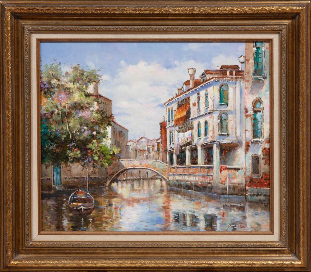 Appraisal: CONTINENTAL SCHOOL TH CContinental School th c Canal in Venice