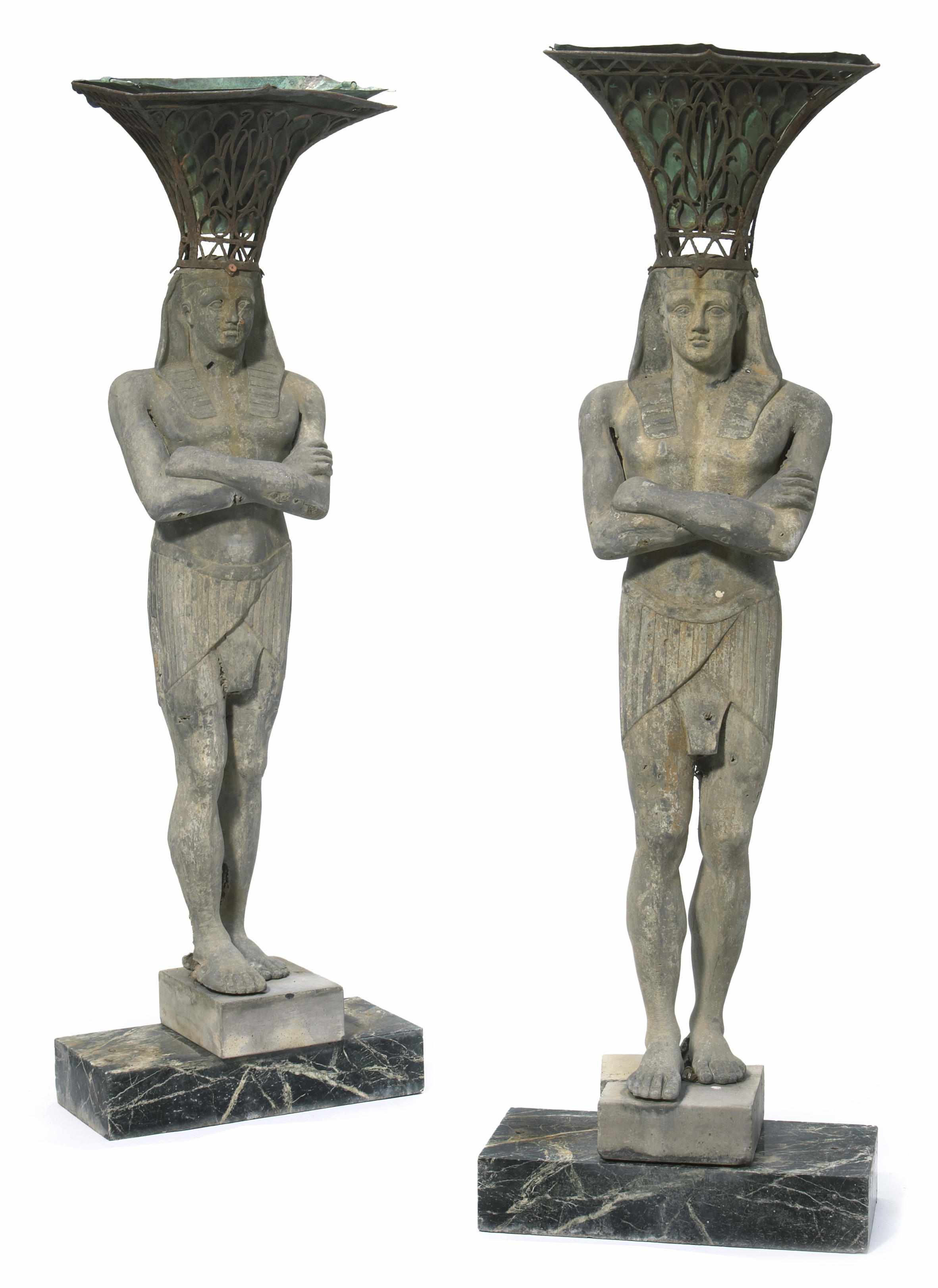 Appraisal: A pair of Continental lead figures late th early th