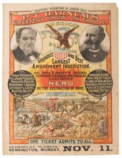 Appraisal: P T Barnum's Greatest Show on Earth Nero or the