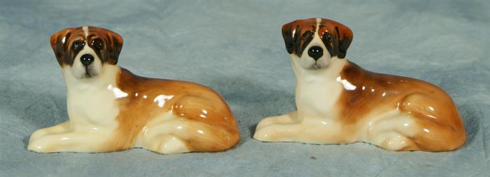 Appraisal: Two Royal Doulton St Bernard no damage tall Estimate -