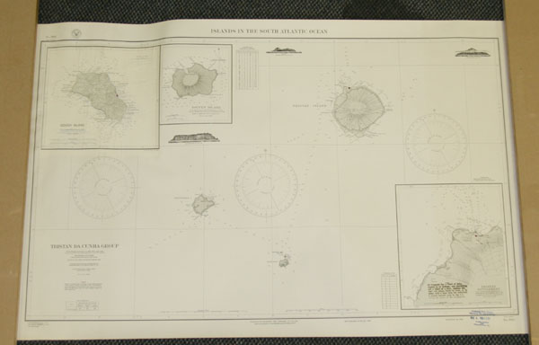 Appraisal: Vintage Navy depth and sounding coastal charts approximately twelve rolled