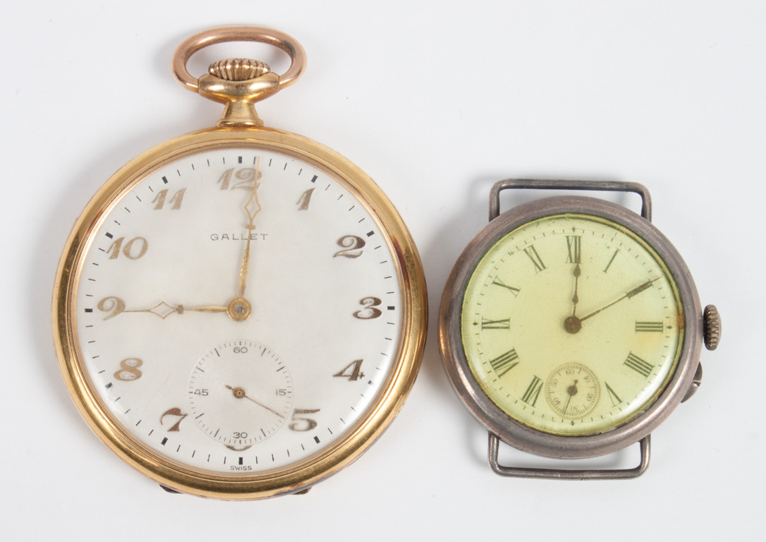 Appraisal: Gallet Co gold filled open face pocket watch jewels together