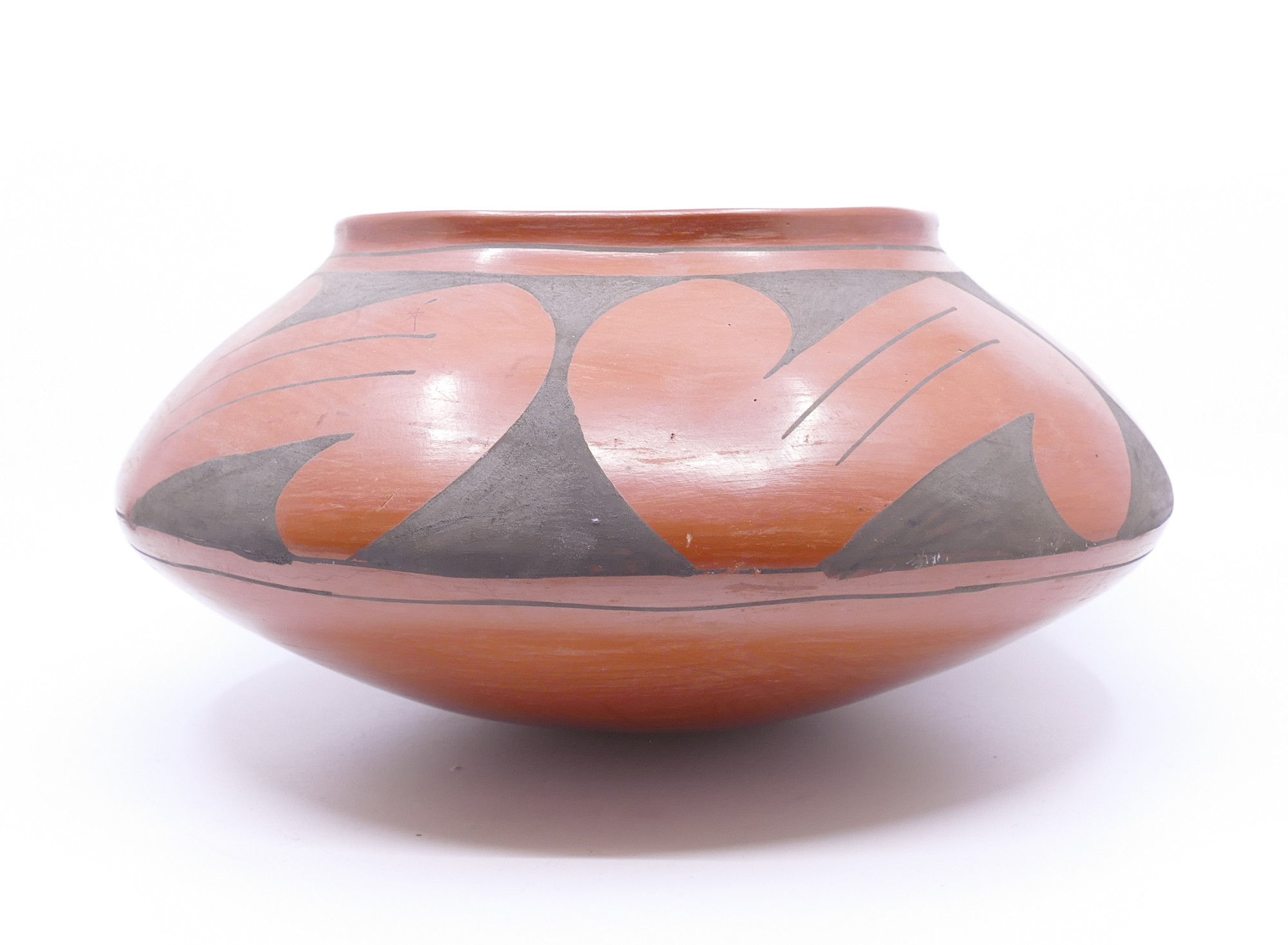 Appraisal: Manuel SW Redware Large Bowl- x ''