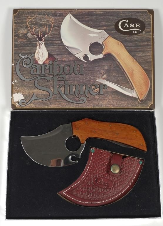 Appraisal: Vintage Case XX Caribou skinning kinfe with sheath and box