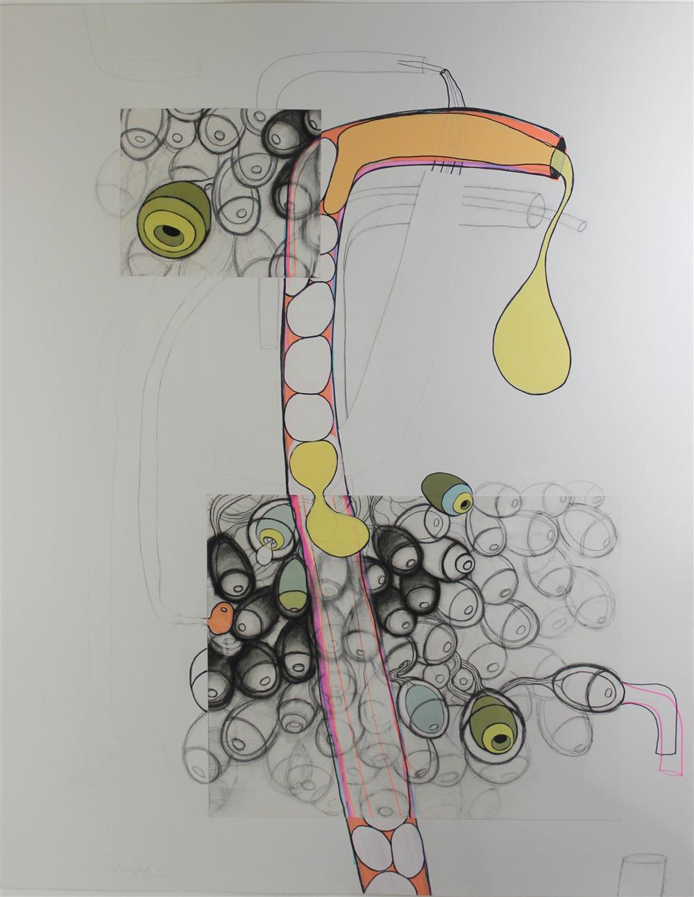 Appraisal: LAURA STACK AMERICAN TH ST CENTURY HOARD Mixed media on