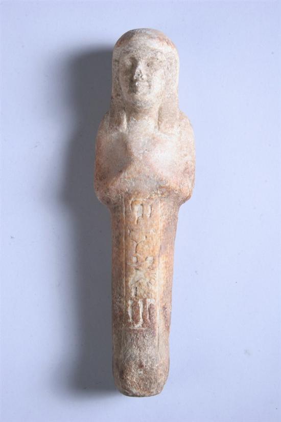 Appraisal: EGYPTIAN ALABASTER USHABTI circa B C - in