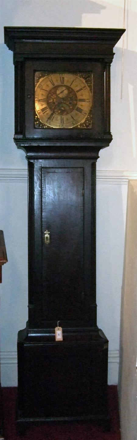 Appraisal: GEORGE III OAK LONGCASE CLOCK BY JOHN SMITH MACCLESFIELD CIRCA