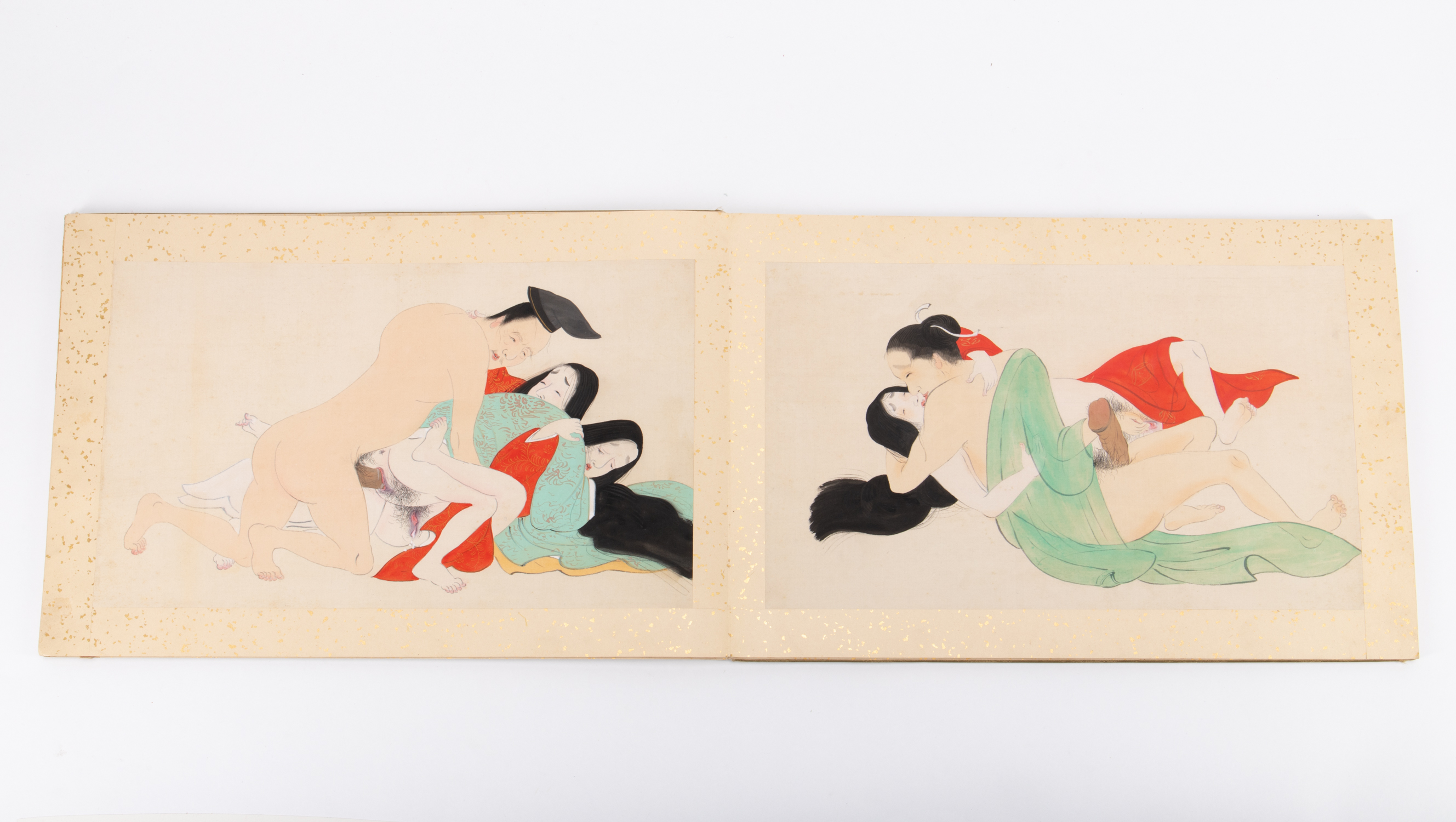 Appraisal: JAPANESE PILLOW BOOK OR SHUNGA ILLUSTRATIONS Portfolio of Japanese Pillow