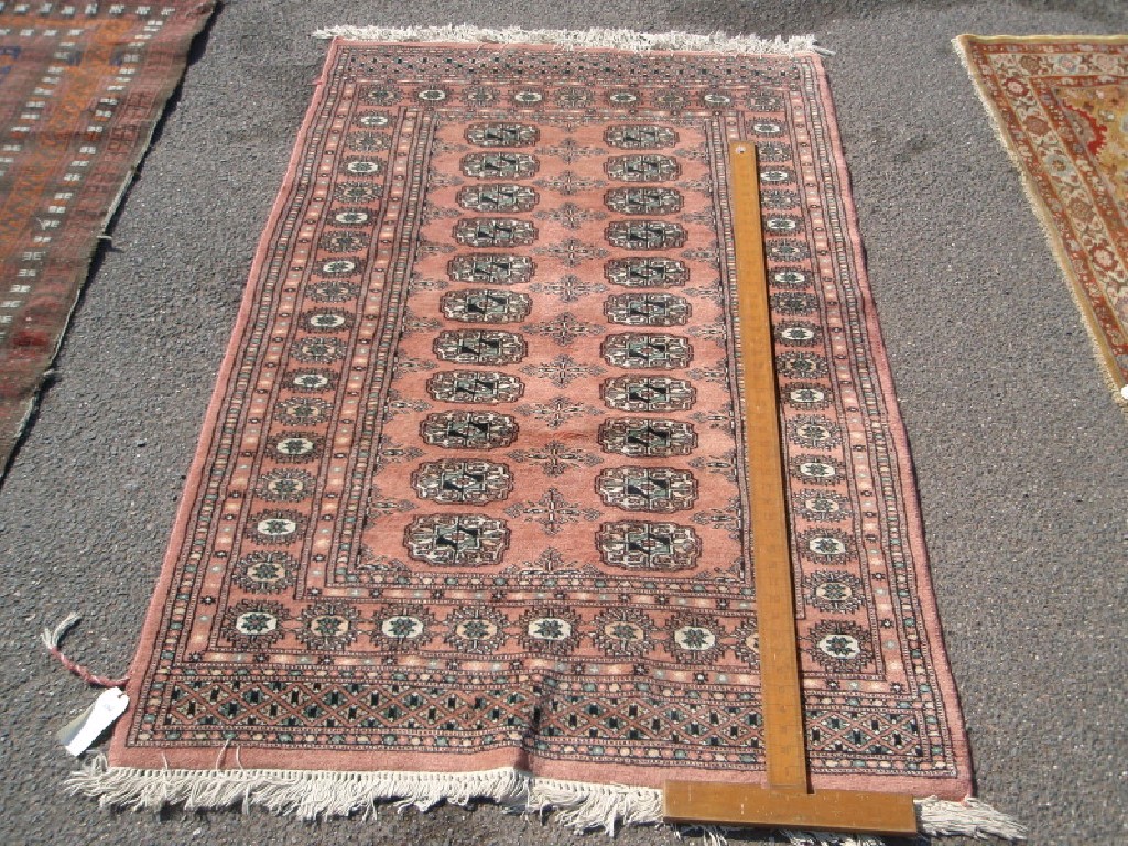 Appraisal: A modern Bokhara rug cm x cm