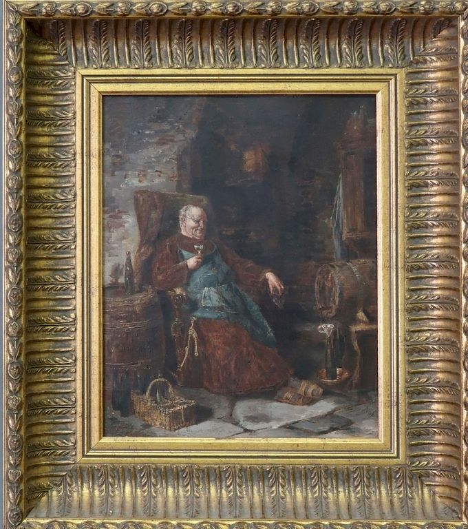 Appraisal: Oil on Panel After Eduard von Grutzner After Eduard von