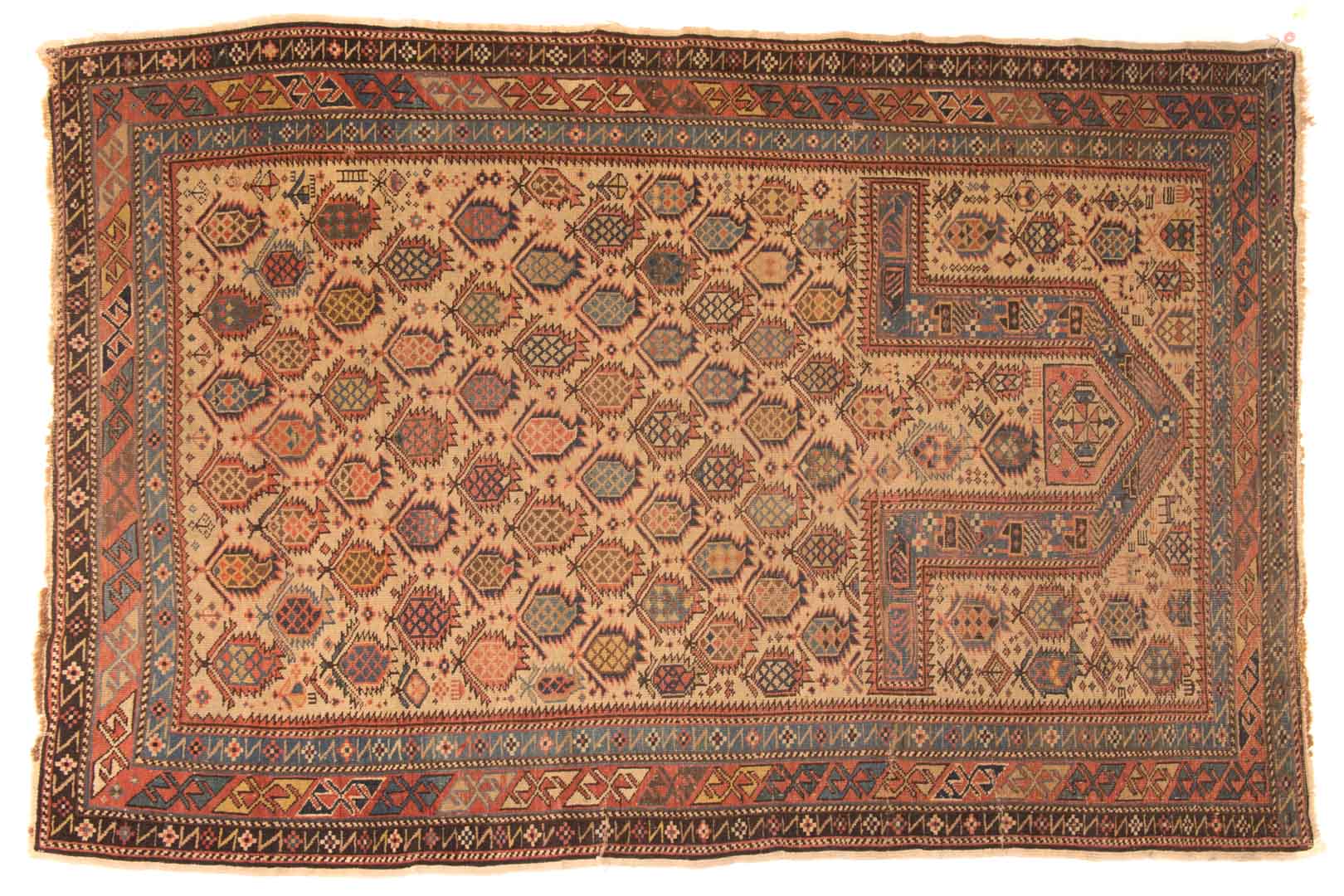 Appraisal: Antique Marsali prayer rug approx x Caucasus circa Condition End