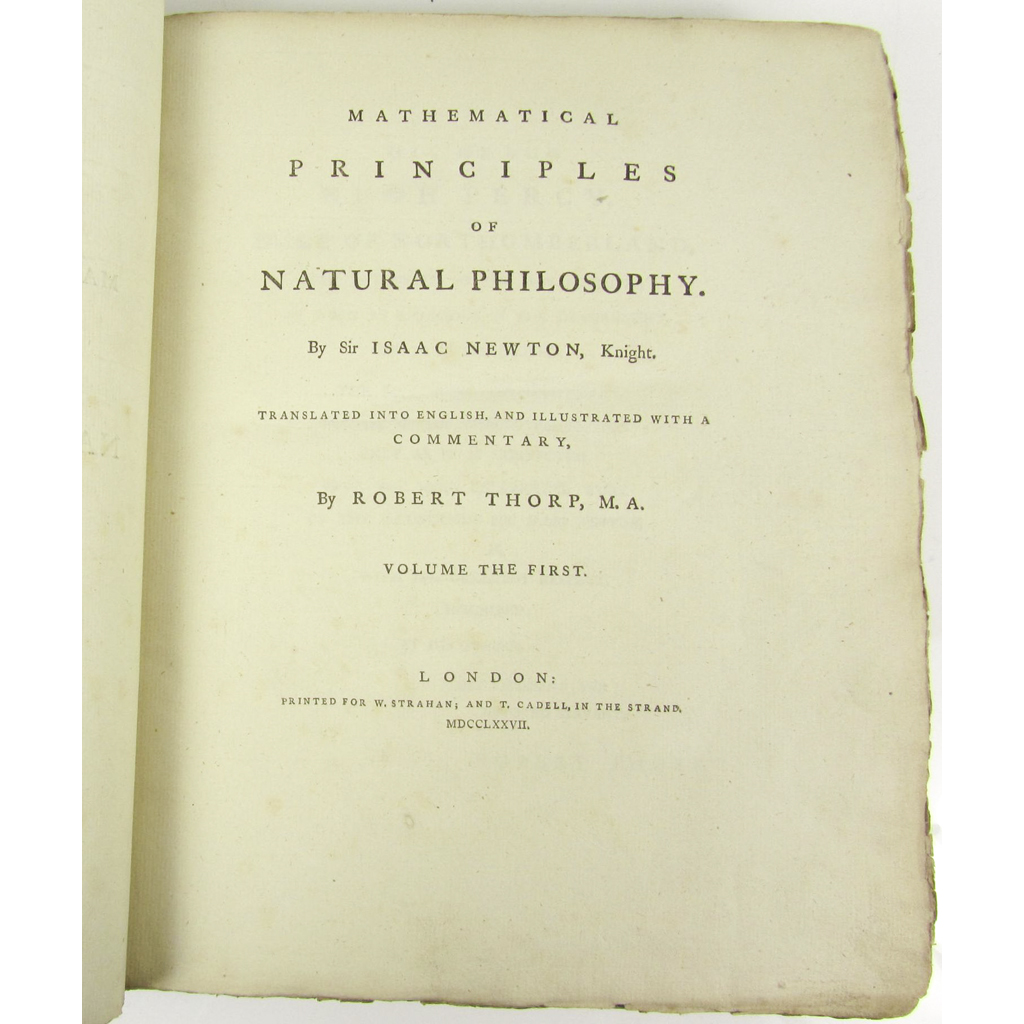 Appraisal: Newton Isaac Mathematical Principles of Natural Philosophy Translated into English