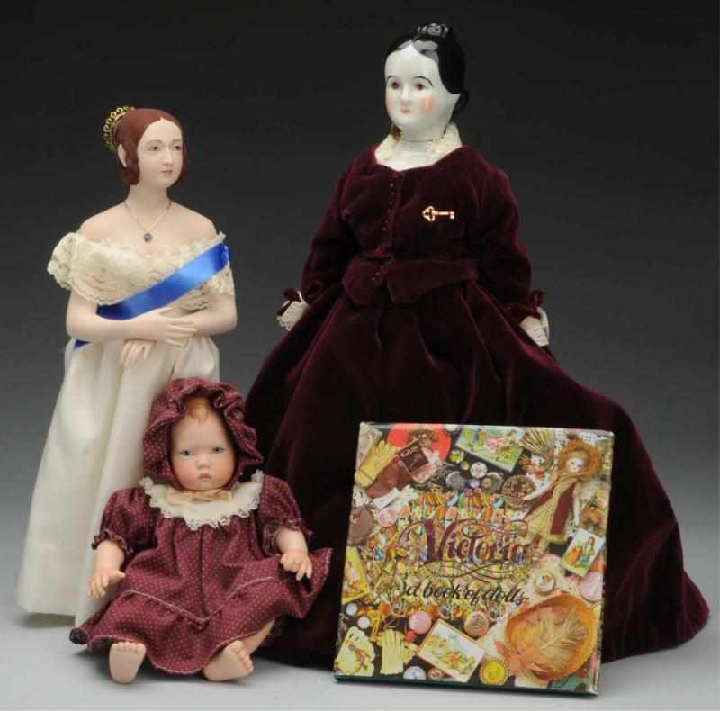 Appraisal: Lot of UFDC Souvenir Dolls Queen Victoria from National Convention