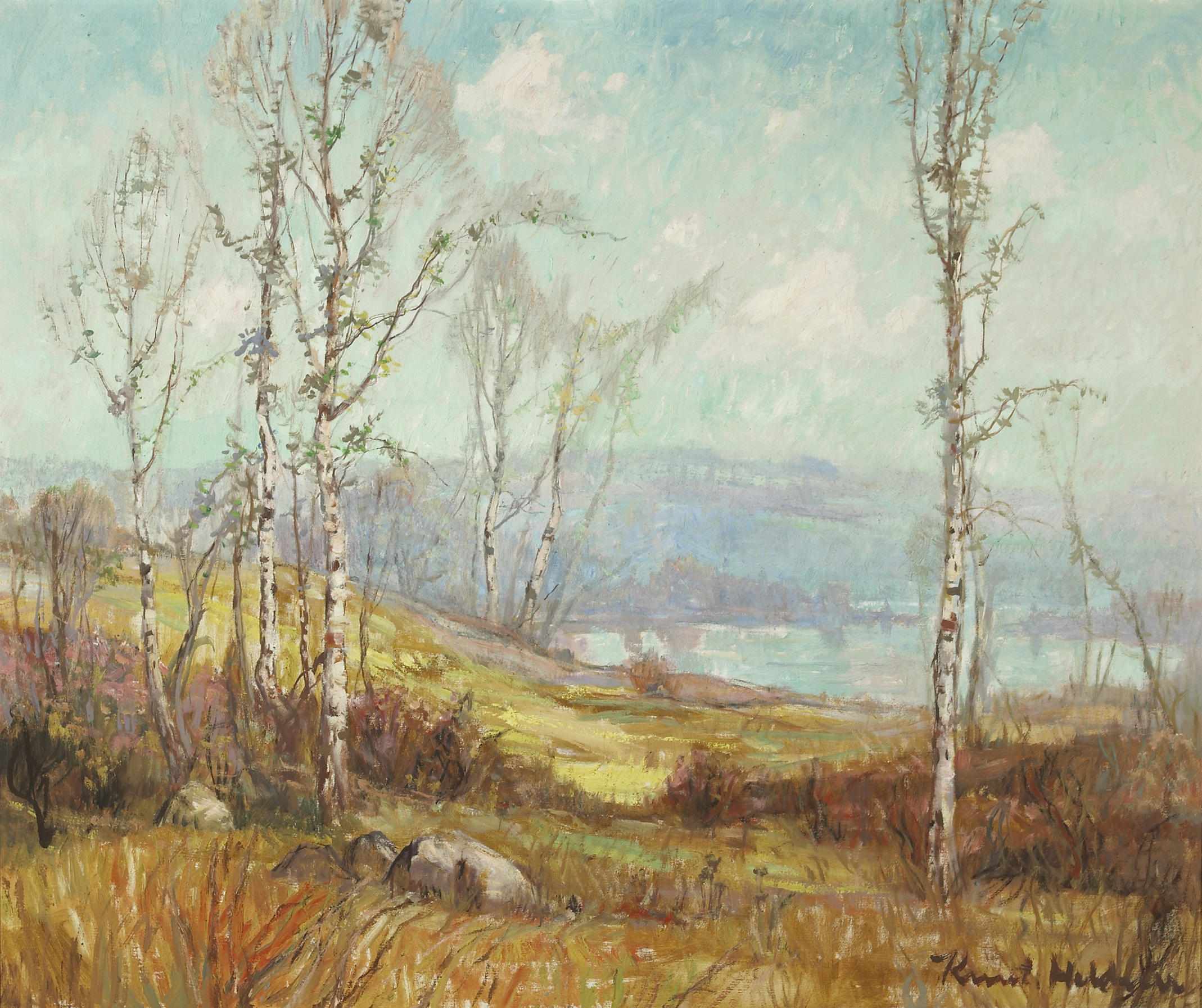 Appraisal: Knute Heldner American - Autumn lake signed 'Knut Heldner' lower