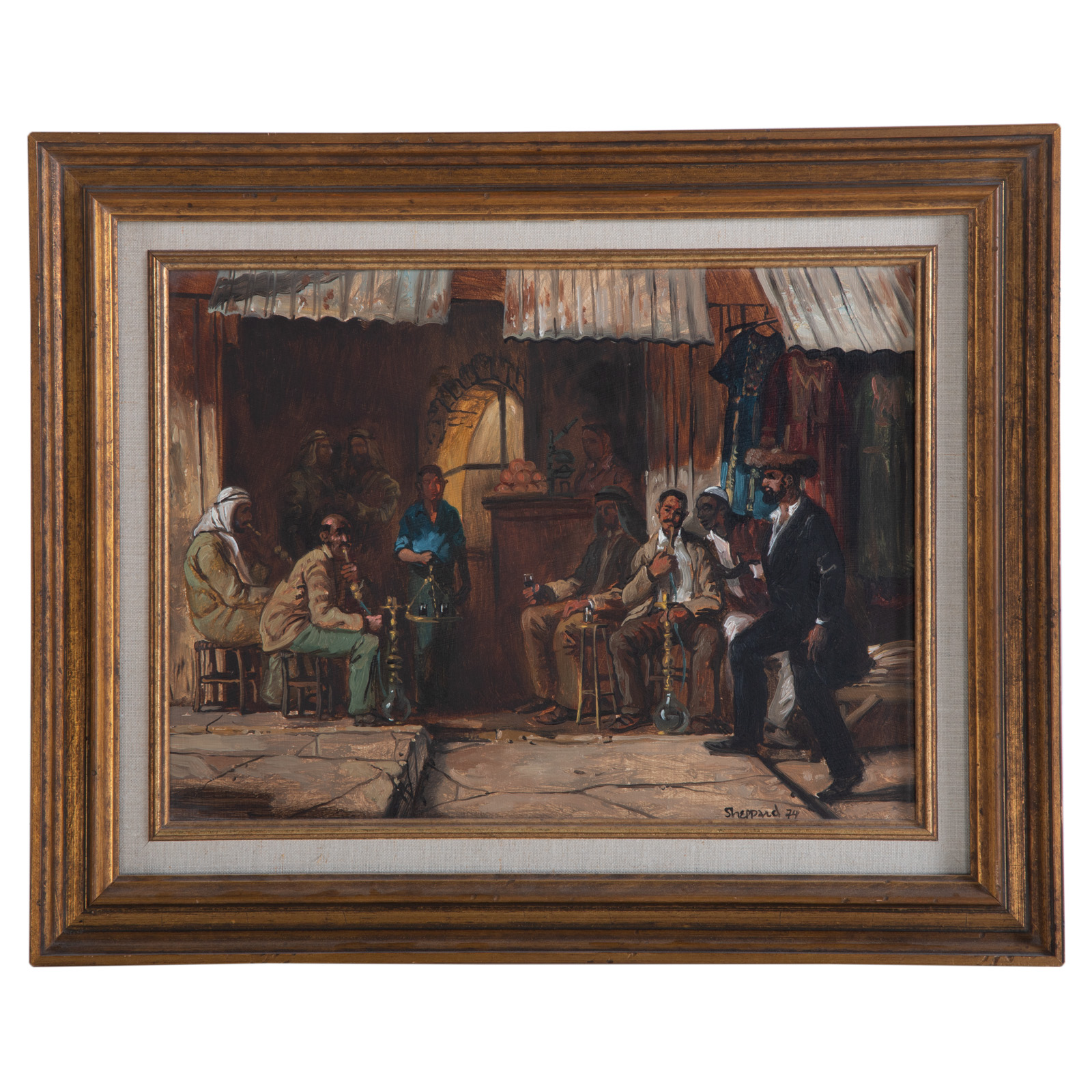 Appraisal: JOSEPH SHEPPARD ARAB MARKET OIL American b Oil on masonite