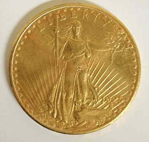 Appraisal: St Gaudens twenty-dollar gold coin brilliant uncirculated