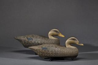 Appraisal: Black Duck Pair Wildfowler Decoys Black Duck PairWildfowler Decoys -