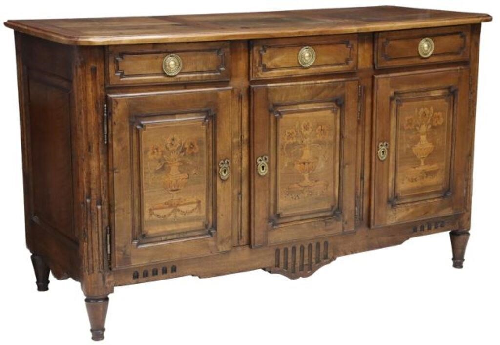 Appraisal: French Louis XVI style sideboard late th c case fitted