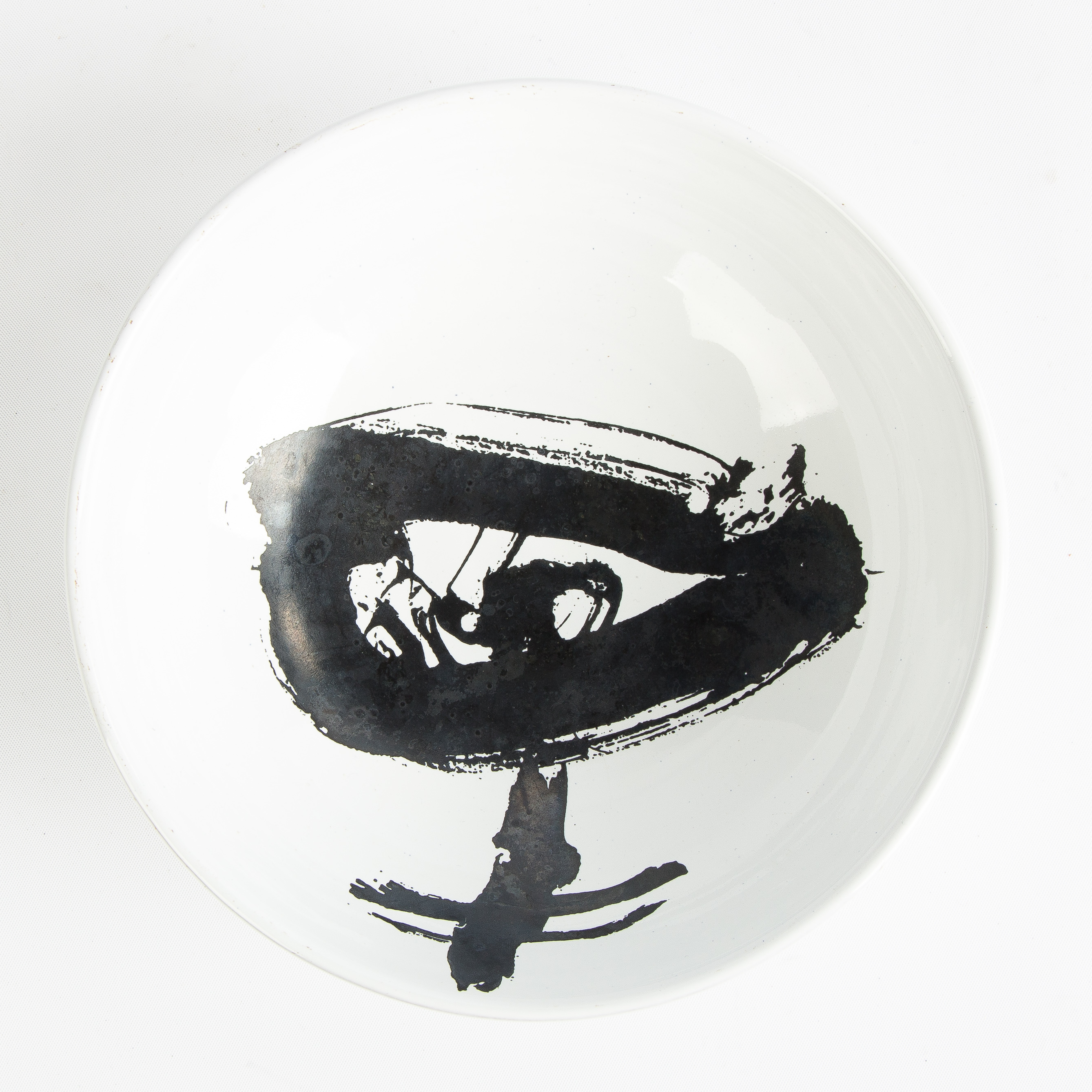 Appraisal: Antoni Tapies Spanish - Bowl Signed c