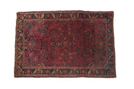 Appraisal: ORIENTAL RUG ' x ' Twentieth century Lillihan Dark blue