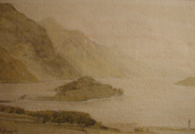 Appraisal: H Royle Lockshiel from Glenfinnan watercolour and pencil sketch cm