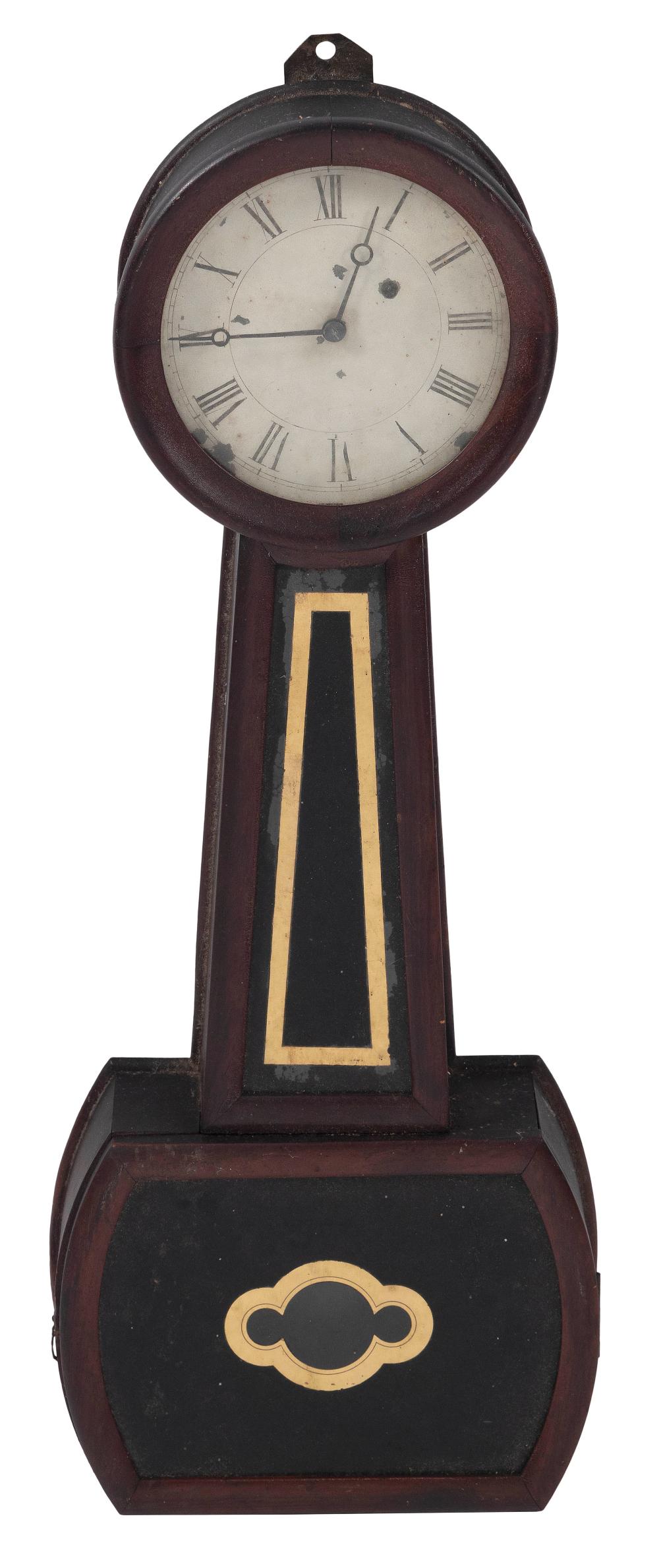 Appraisal: HOWARD-STYLE BANJO CLOCK PROBABLY MASSACHUSETTS TH CENTURY HEIGHT HOWARD-STYLE BANJO