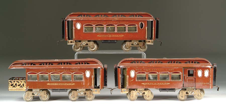 Appraisal: SET OF LIONEL STANDARD GAUGE PASSENGER CARS Lot includes and