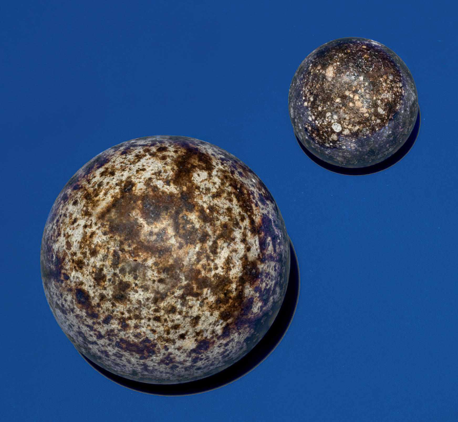 Appraisal: Two Stone Meteorite Spheres Internal Structure of NWA and a