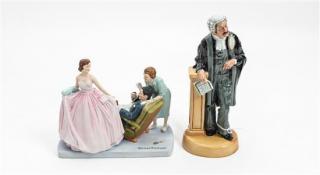 Appraisal: A Royal Doulton Figure of a Lawyer together with a