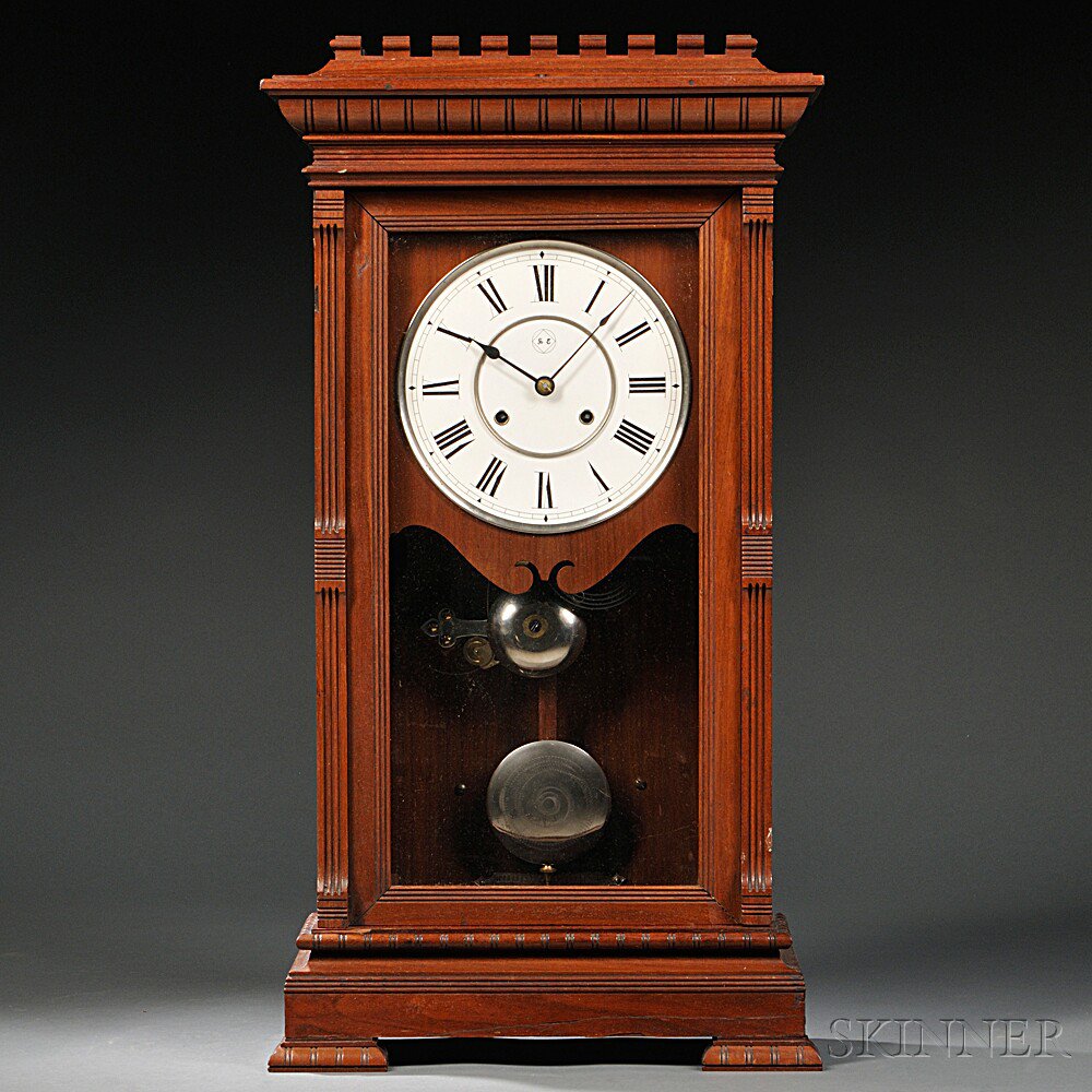 Appraisal: Seth Thomas Garfield Shelf Clock Thomaston Connecticut c with walnut