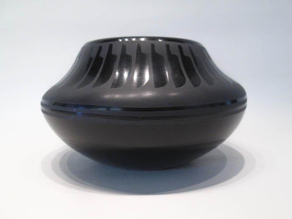 Appraisal: MARIA MARTINEZ SANTANA MARTINEZ BLACKWARE POTTERY BOWL San Ildefonso Pueblo